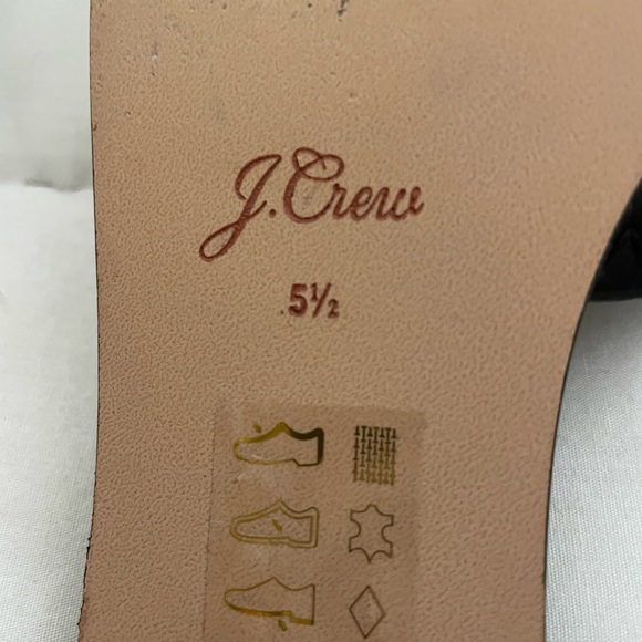 J.Crew black slides excellent condition size 5 1/2 - Picture 7 of 7
